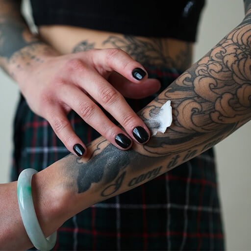 tattoo aftercare instructions at Black Temple Tattoo Cairns and Townsville